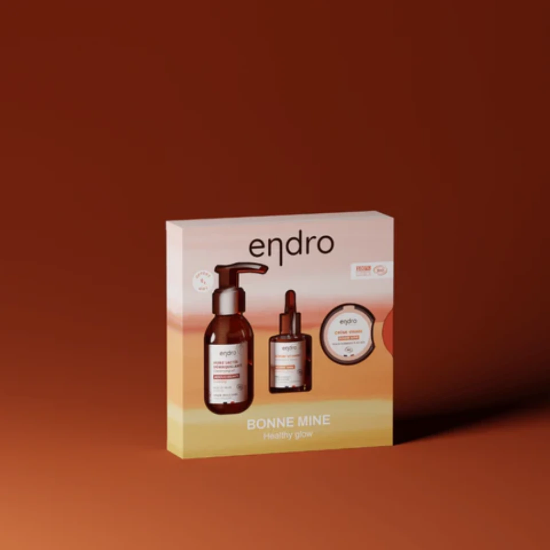 [CBMENDRO]-Coffret-Bonne-Mine-Serum+Creme-Visage+Demaquillant-Endro-2.webp