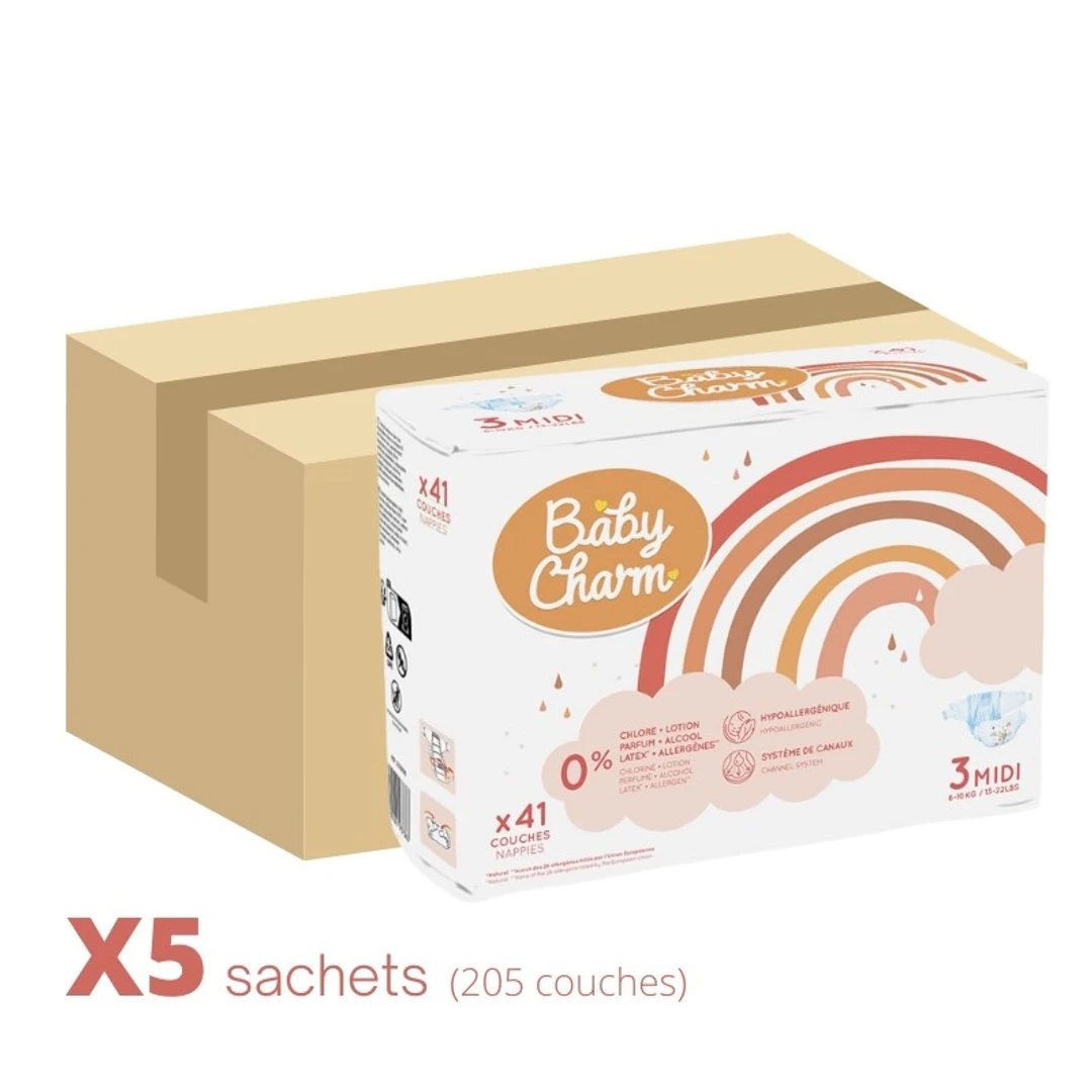 [CBBCHARM4-9]-Couche-Bebe-Babycharm-T3-Midi-6-10kg-Sachet-De-41-Couches-New-2.webp