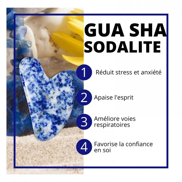 Masseur Gua Sha En Pierre Naturelle Avec Housse En Lin Sun&Sia sodalite bleue2.webp