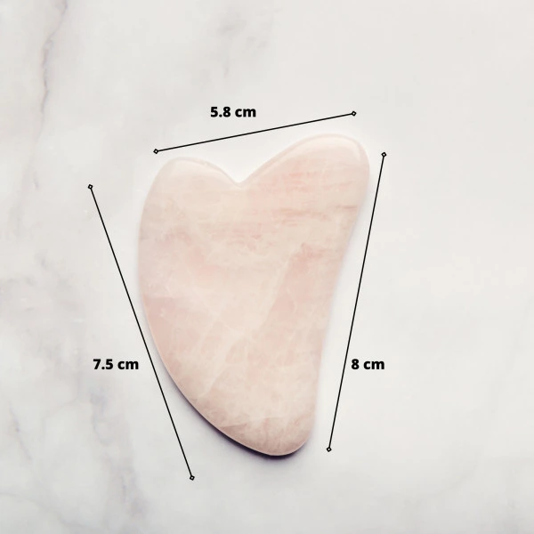 Masseur Gua Sha En Pierre Naturelle Avec Housse En Lin Sun&Sia dim.webp