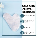 Masseur Gua Sha En Pierre Naturelle Avec Housse En Lin Sun&Sia cristal de roche4.webp