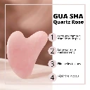 Masseur Gua Sha En Pierre Naturelle Avec Housse En Lin Sun&Sia rose6.webp