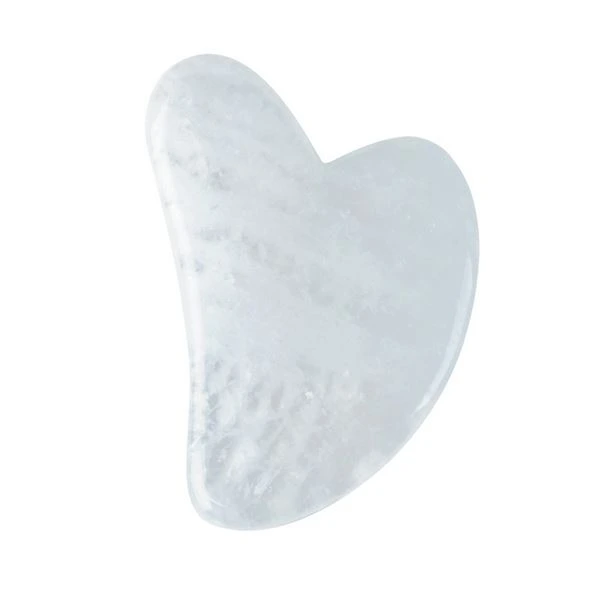 Masseur Gua Sha En Pierre Naturelle Avec Housse En Lin Sun&Sia cristal de roche6.webp