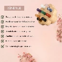 Brosse Pour Cuir Chevelu Fleur 9 Picots en Pierre Naturelle Sun&Sia10.webp