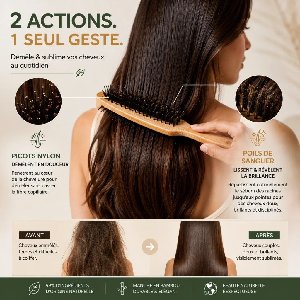 Brosse à Cheveux Aura Brush Poils de Sanglier Sun&Sia2.webp