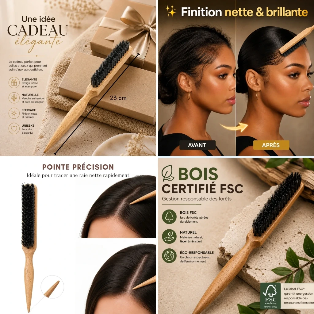 Brosse à Cheveux ou Barbe Edge Brush Sun&Sia4.webp