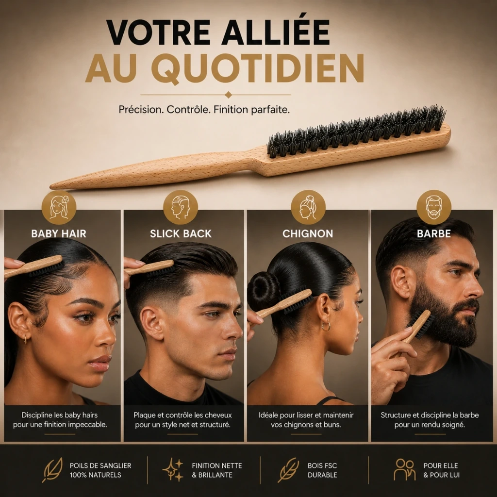 Brosse à Cheveux ou Barbe Edge Brush Sun&Sia9.webp