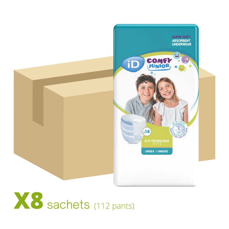 Culotte Enfant ID Comfy 8-11 ans Junior 24-47Kg Sachet de 14 Pants.webp