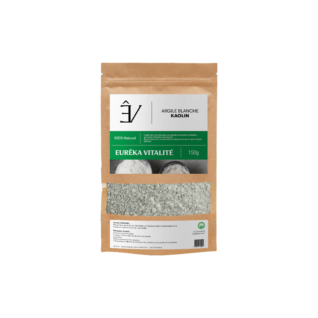 [ABKEV150] Argile Blanche Kaolin Eureka Vitalite Sachet de 150G