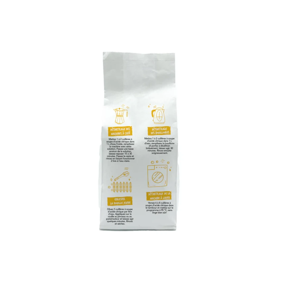 [ACCCB] Acide Citrique Concentré de Qualité Alimentaire Sachet 1KG