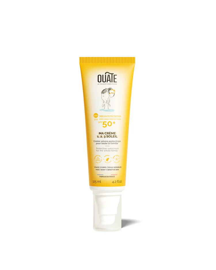 [C123S] Ma Crème 1,2,3 Soleil - crème solaire protectrice  - à partir de 3 ans - Ouate 125ml