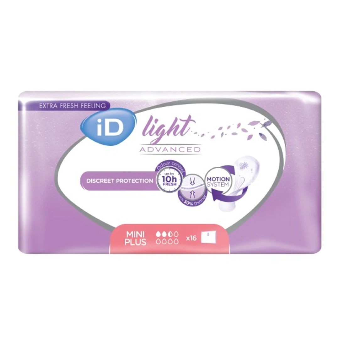 Protection féminine ID LIGHT Mini Plus 257Mm Sachet de 16