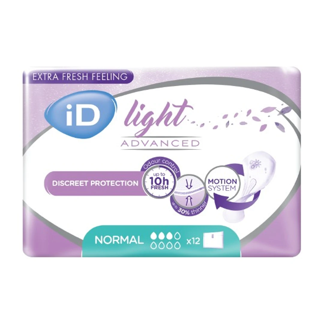 Protection féminine ID LIGHT Normal Sachet de 12 -Arrêt Référence