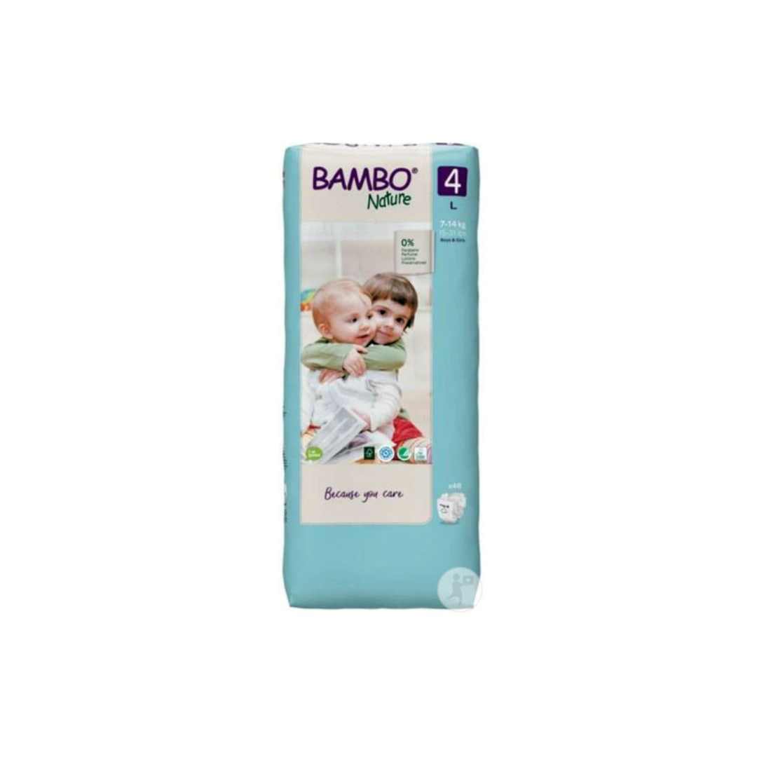 [CBBAMBO7/14T] Change Bébé Bambo Nature T4 - 7/14Kgs Tall Pack Sachet de 48