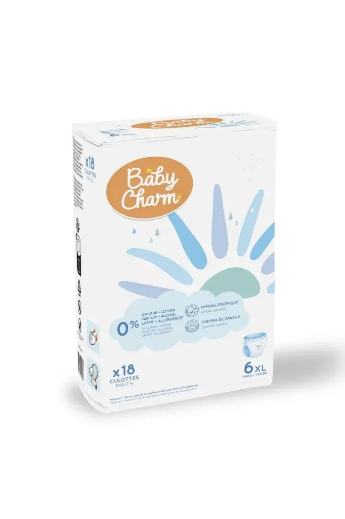 Couche Culotte Babycharm T6 Xl +15Kg Sachet de 18 Pants New