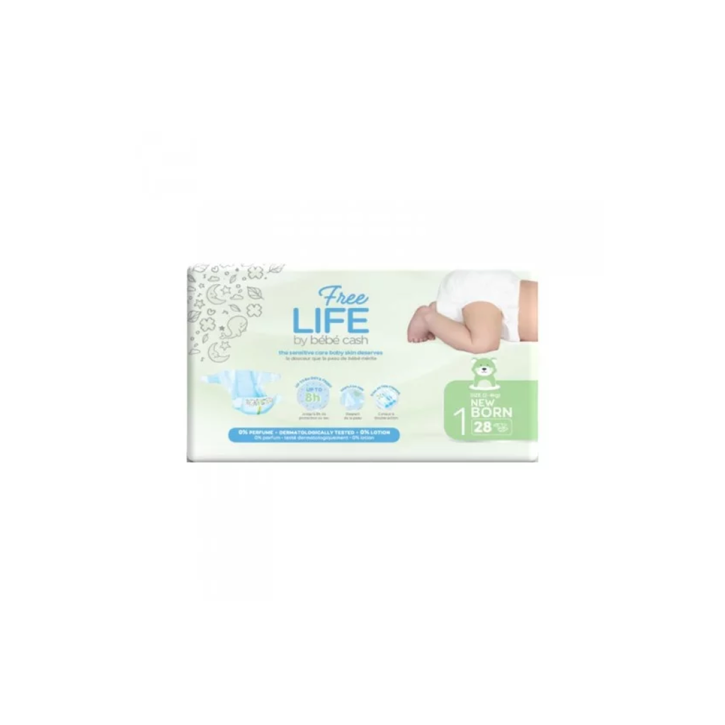 [CBCFM3/6-56] Couche Bebe Freelife T2 Mini 3-6Kg Sachet de 56