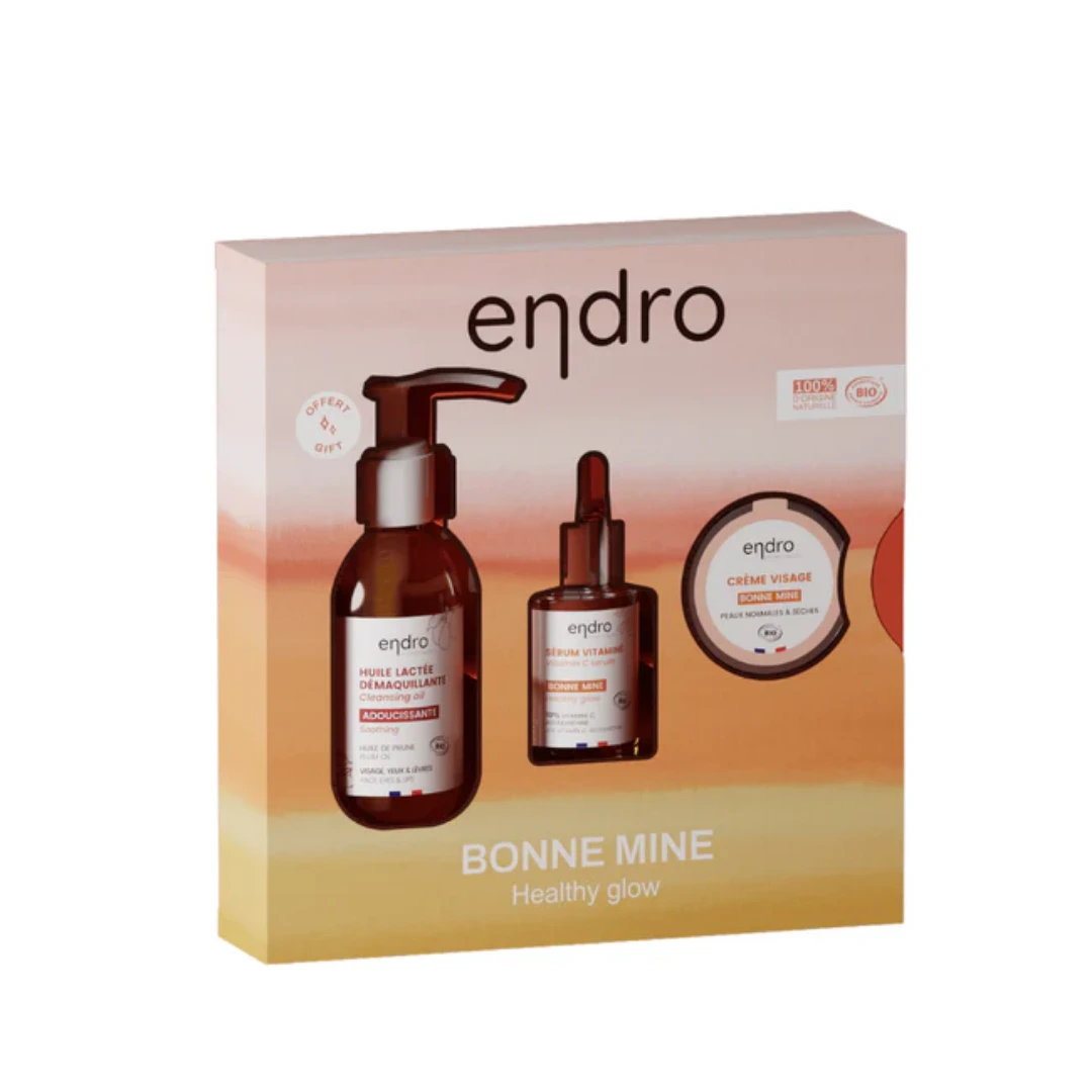 Coffret Bonne Mine (Sérum+Crème Visage+Démaquillant) Endro