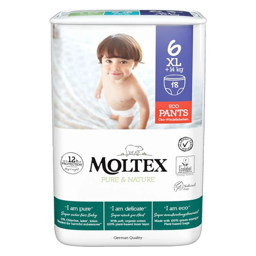 [CBMN+14] Culotte bébé Moltex N°6 XL +14Kgs Sachet de 18