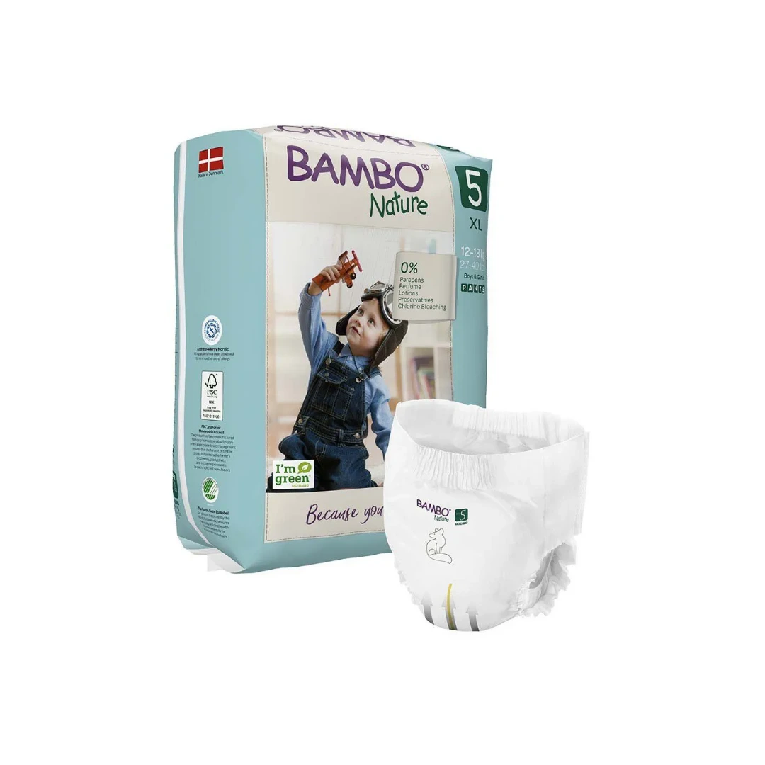 Culotte bébé Bambo Nature N°5 - 12/18Kgs Tall Pack Sachet de 38