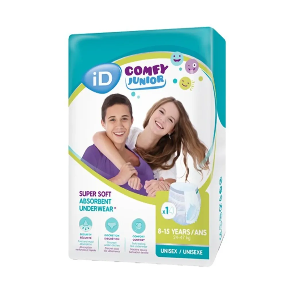 Culotte Enfant ID Comfy 8-15 ans Junior 24-47Kgs Sachet de 14 pants