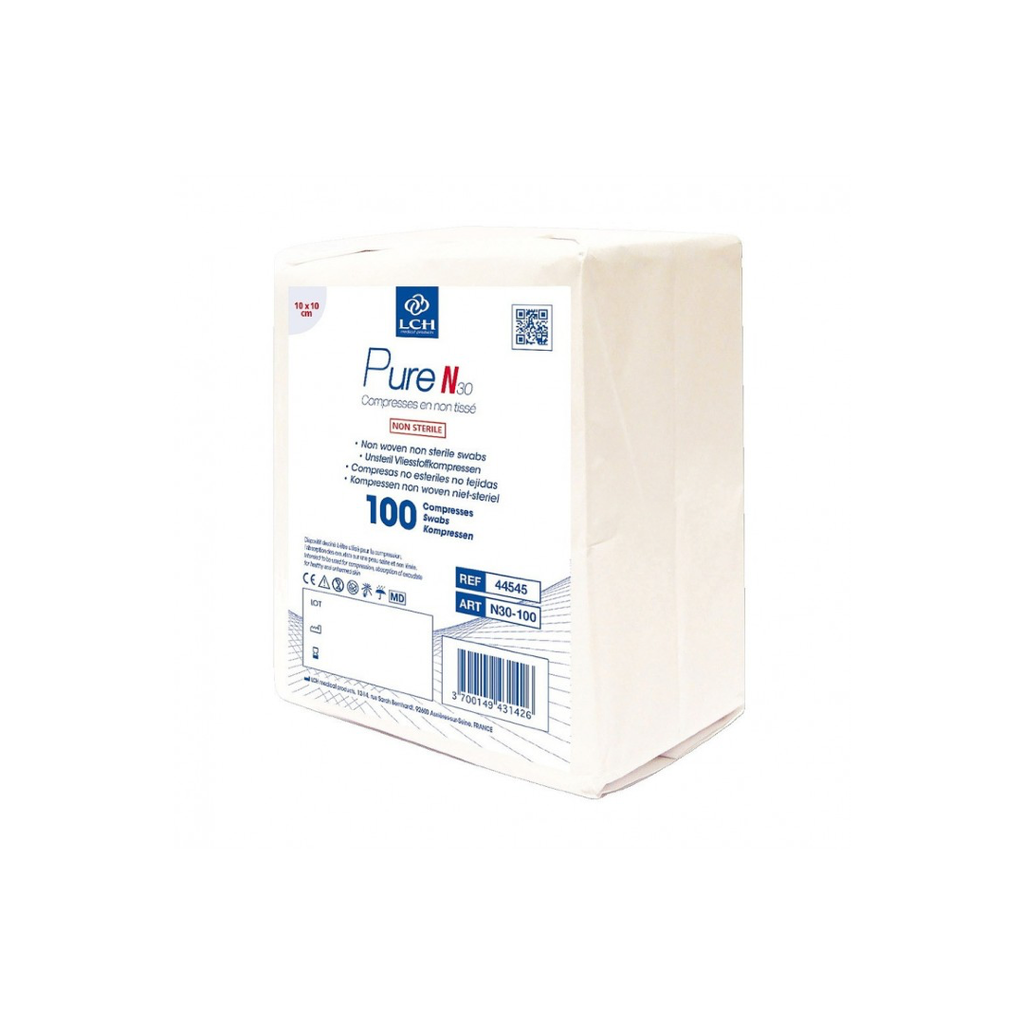 Compresse Non Stérile Non Tissée 10X10cm 30Gr Sachet de 100