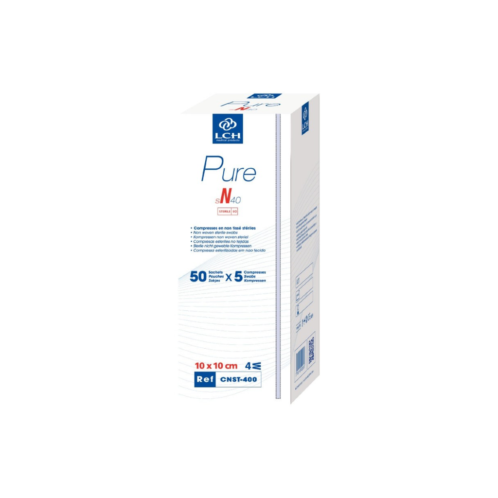 Compresse Stérile Non Tissée 10X10cm 30Gr Boite de 50 Sachets de 5