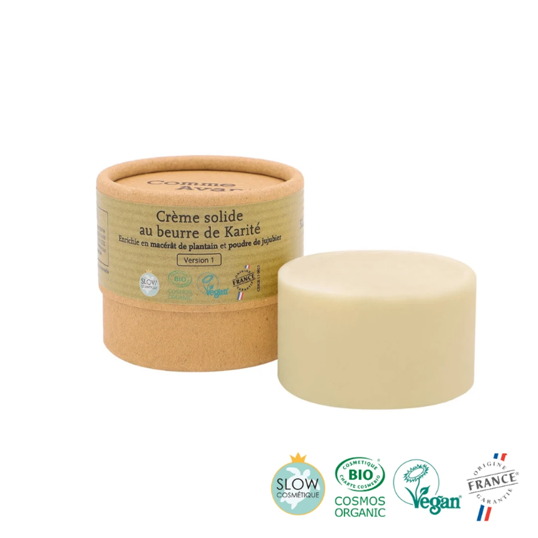 [CSPJCA] Crème Solide Bio Plantain Et Poudre de Jujubier Comme Avant 50G