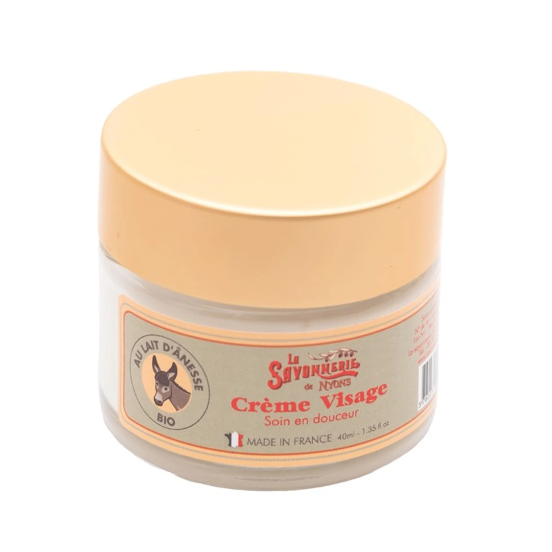 Crème Pour le Visage Au Lait d'Anesse Bio Savonnerie de Nyons 40ml