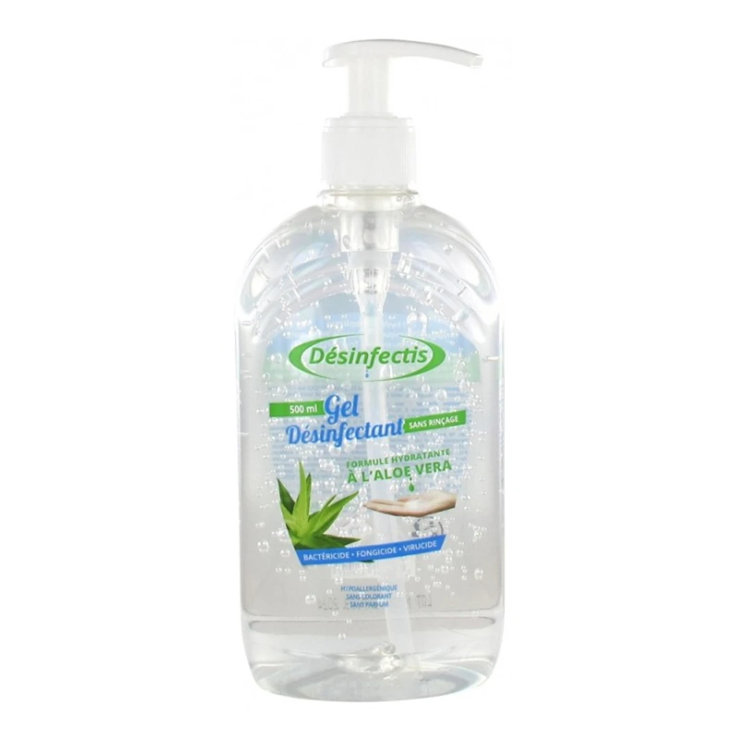 Gel Hydroalcoolique à L'Aloé Vera Desinfectis Flacon de 500ml