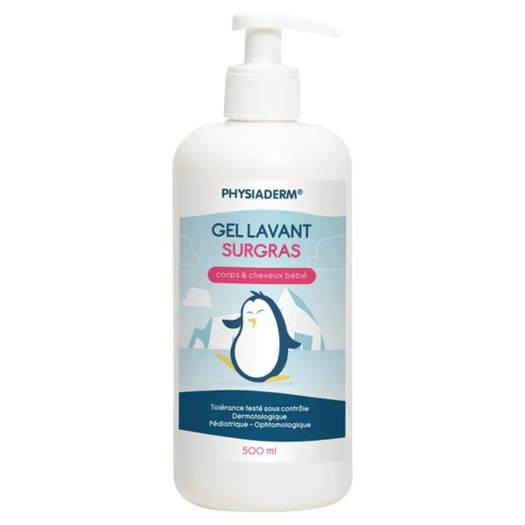 [GLPHY] Gel Lavant Surgras Pour Bébé Physiaderm 500ml