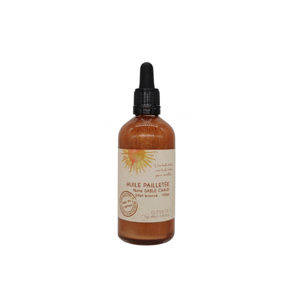 [HPM100] Huile Corps Pailletée Au Monoï le Mas Du Roseau 100ml