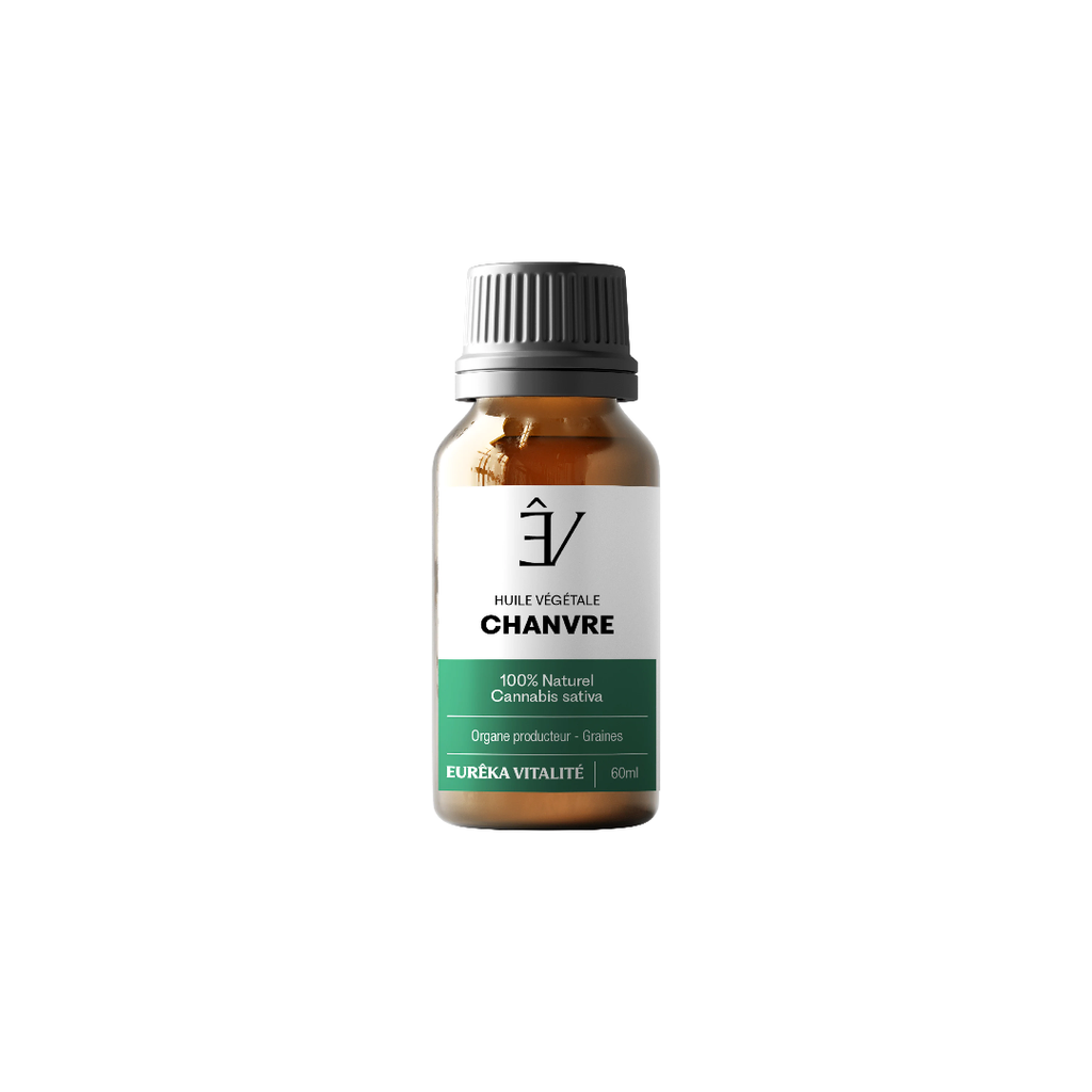 [HVC60] Huile Végétale Chanvre Eureka Vitalité Flacon de 60ml