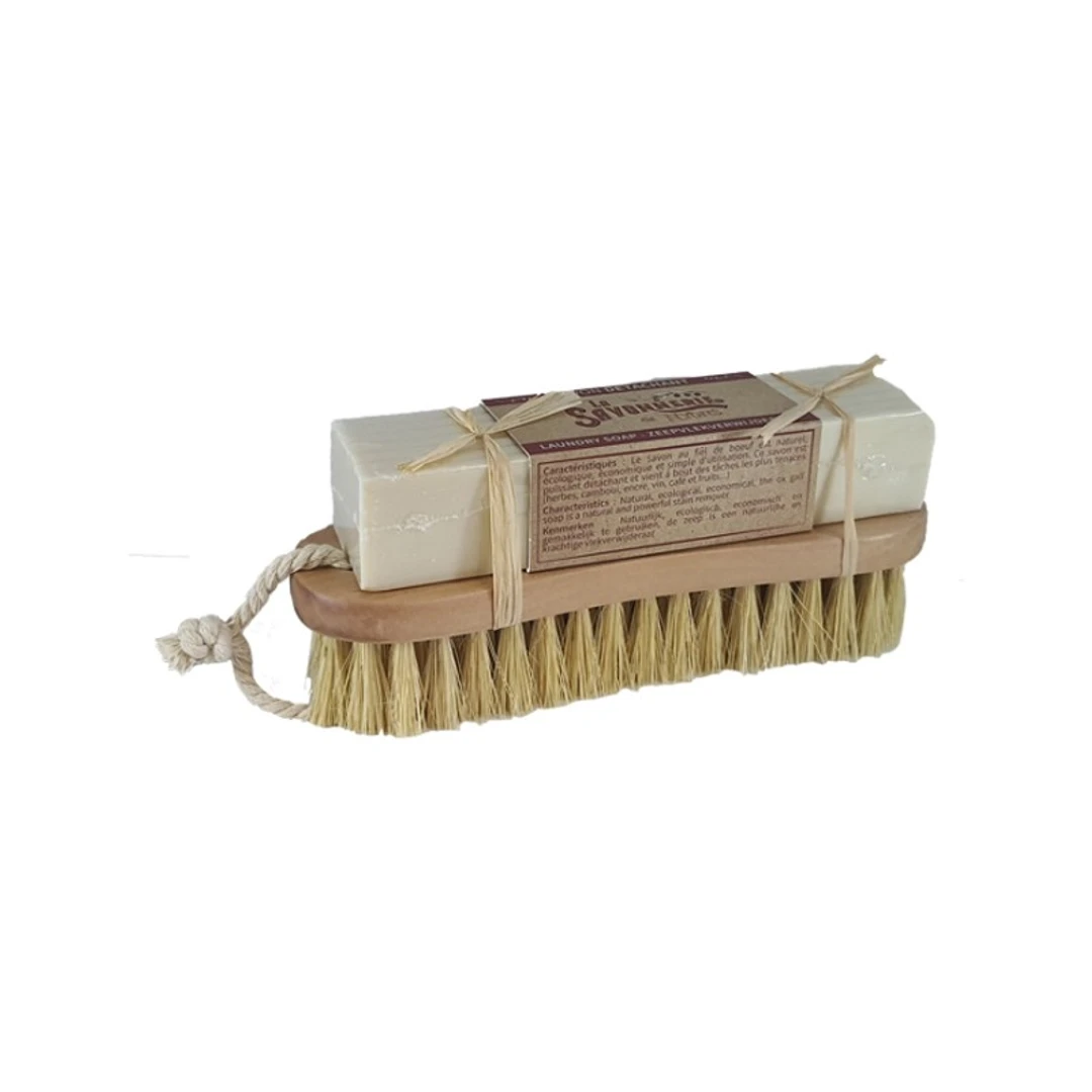 Savon Détachant Au Fiel de Boeuf Avec Brosse Savonnerie de Nyons 200G
