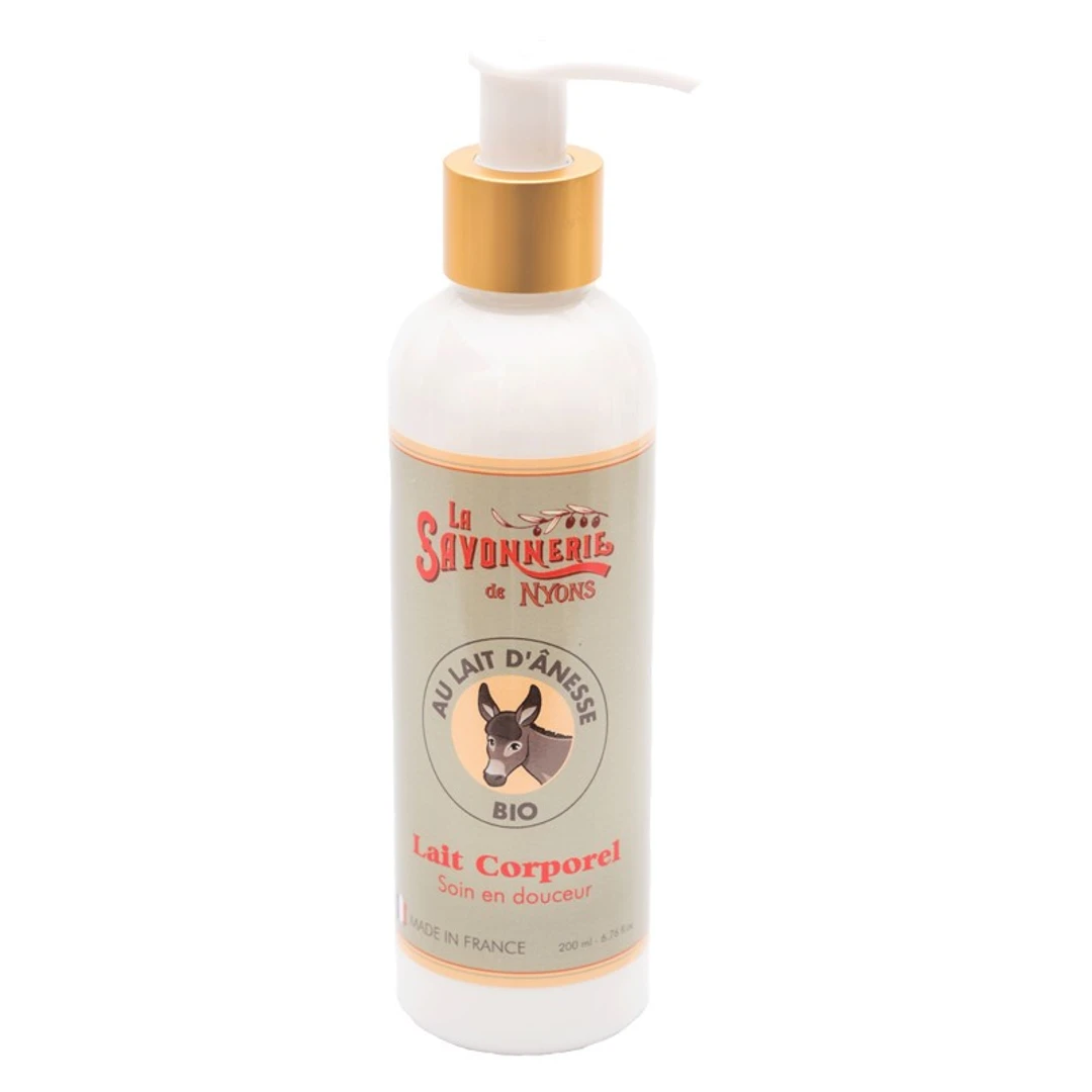 Lait Corporel Au Lait d'Anesse Bio Savonnerie de Nyons 200ml