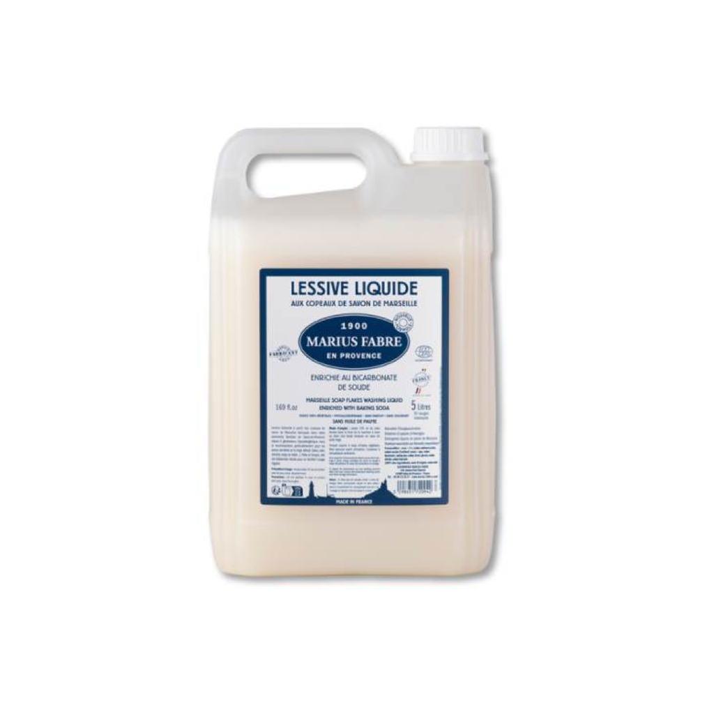 Lessive Liquide Copeaux Savon Marseille+Bicarbonate Marius Fabre 5L
