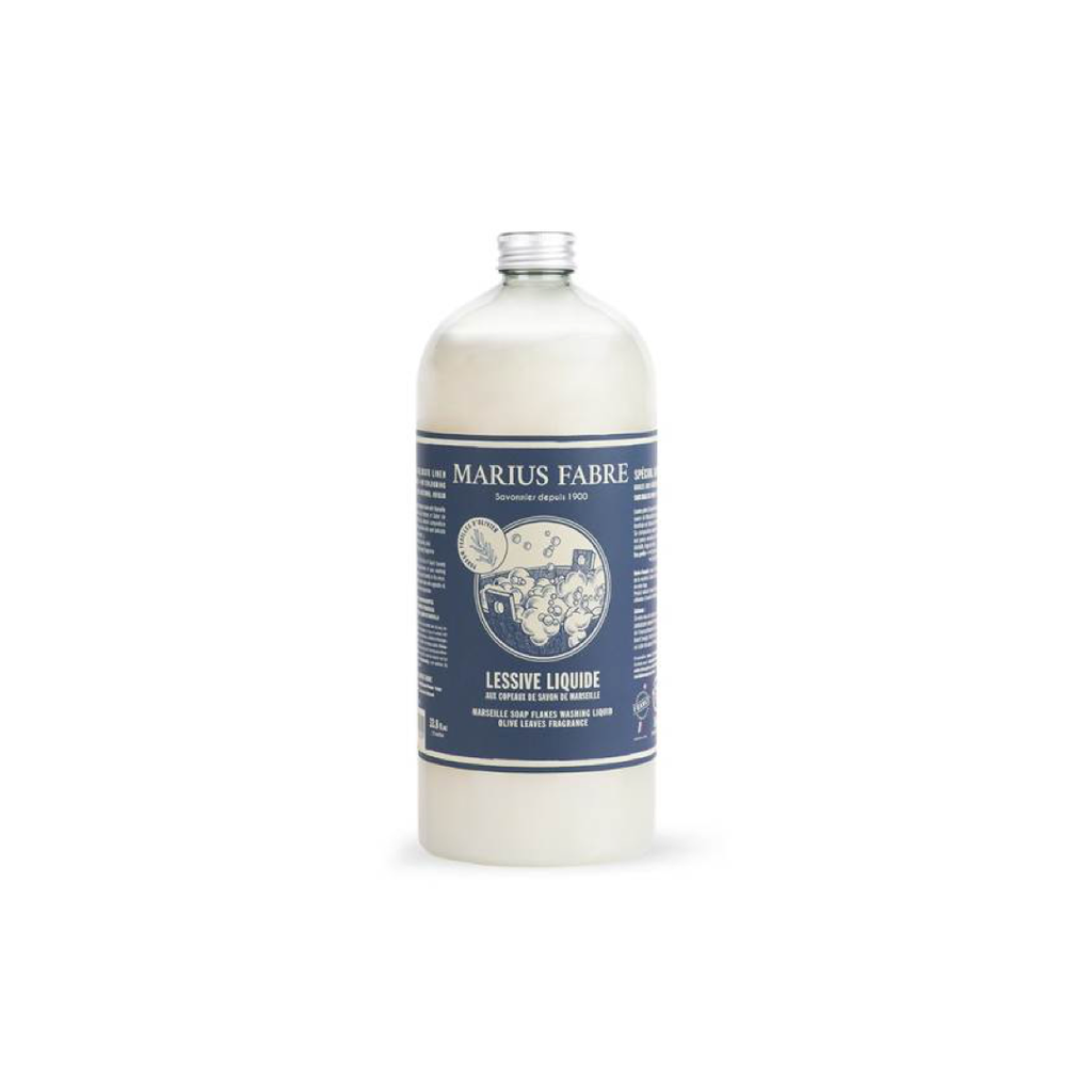 [LCSMFO1L] Lessive Liquide Copeaux Savon de Marseille+Feuilles d'Olivier Flacon de 1L