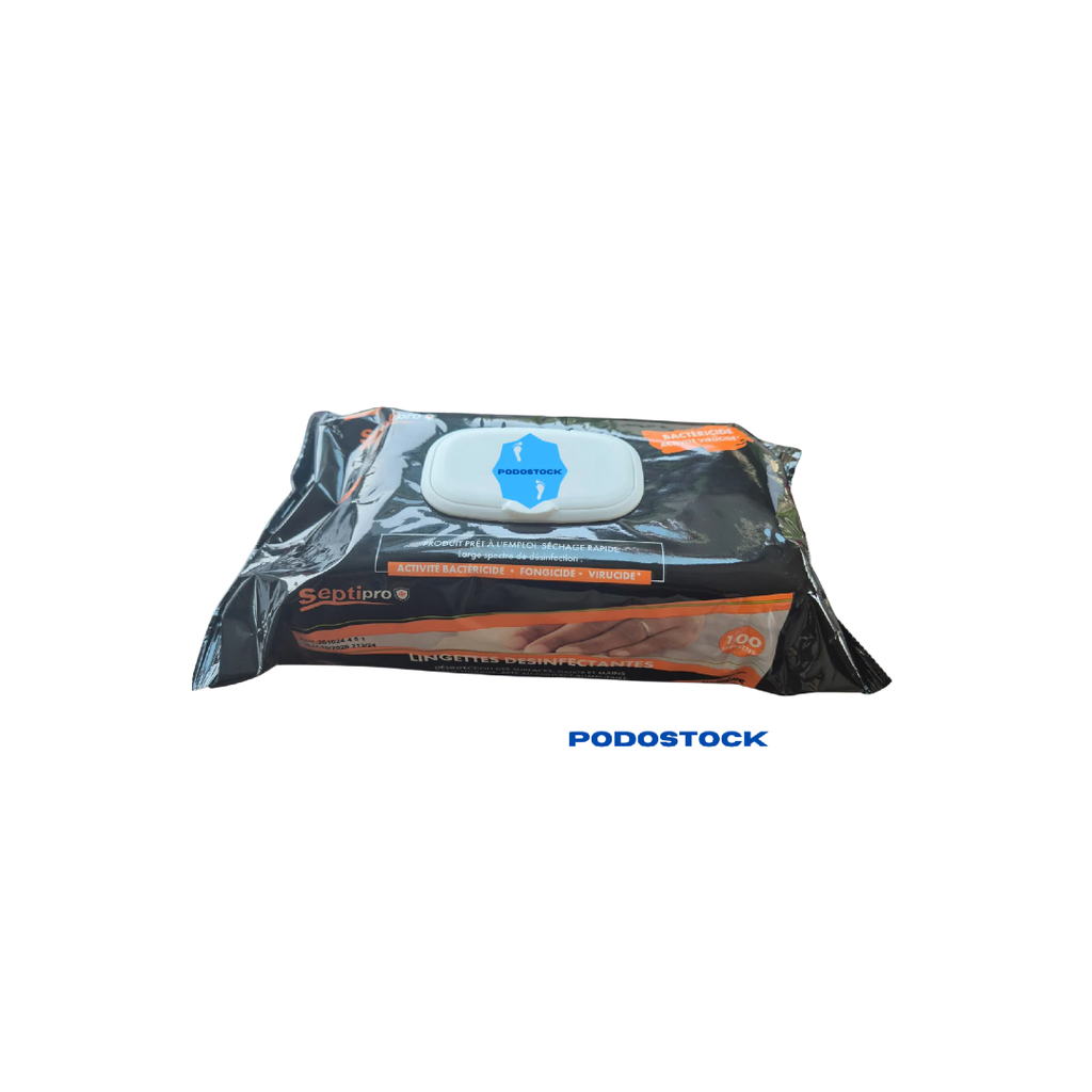 Lingette Désinfectante Surfaces-Objets-Mains Septipro Sachet de 100
