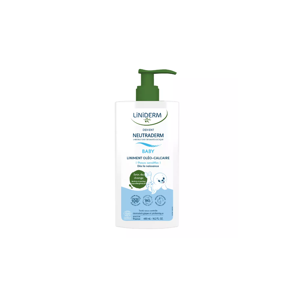 Liniment Oléo-Calcaire Bio Neutraderm Laboratoire Gilbert Flacon pompe de 480ml