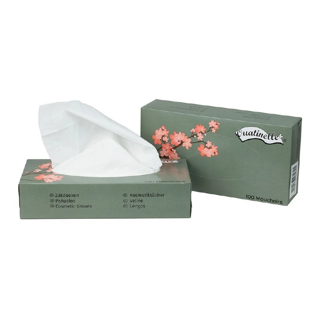 Mouchoirs Blanc 100% Pure Ouate de Cellulose