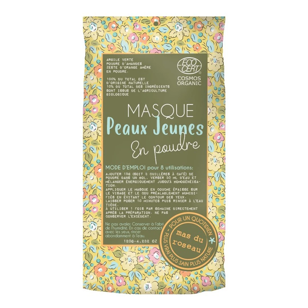 Masque En Poudre "Libre" Peaux Jeunes Mas Du Roseau 120G