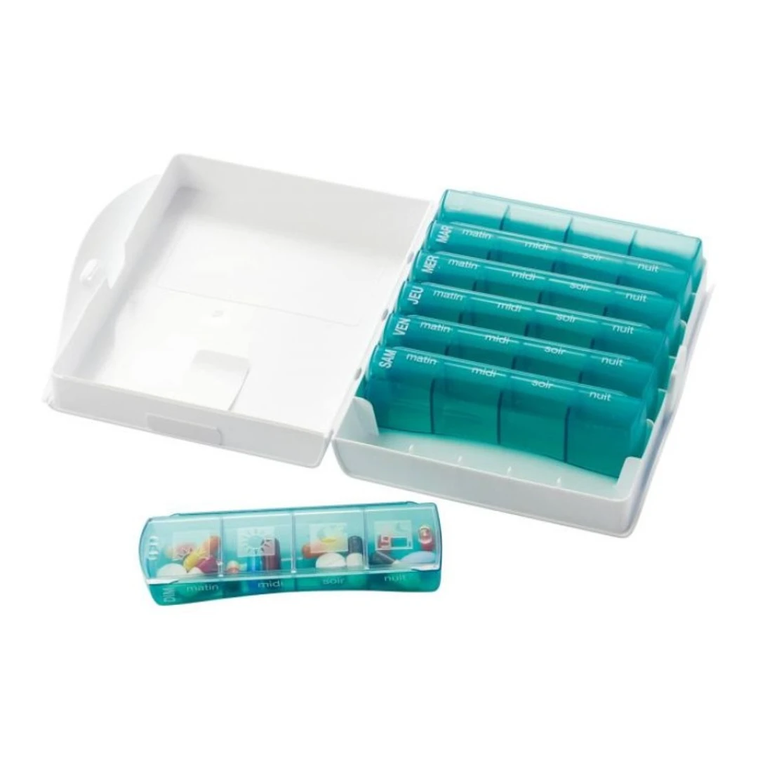 [PPILBOX] Pilulier Hebdomadaire 4 Compartiments Pilbox Hexago