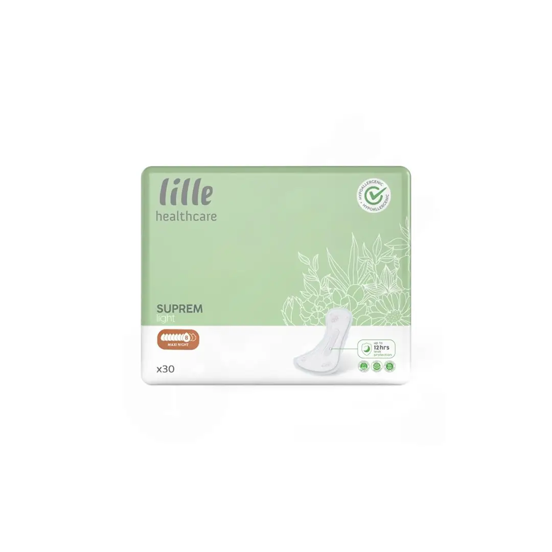 [PSNM30] Protection Pour Fuites Urinaires LILLE SUPREM Night Maxi Sachet de 30