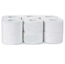 [PTM200M] Papier Toilette Jumbo Mini 130M (Gaufré) Le Rouleau