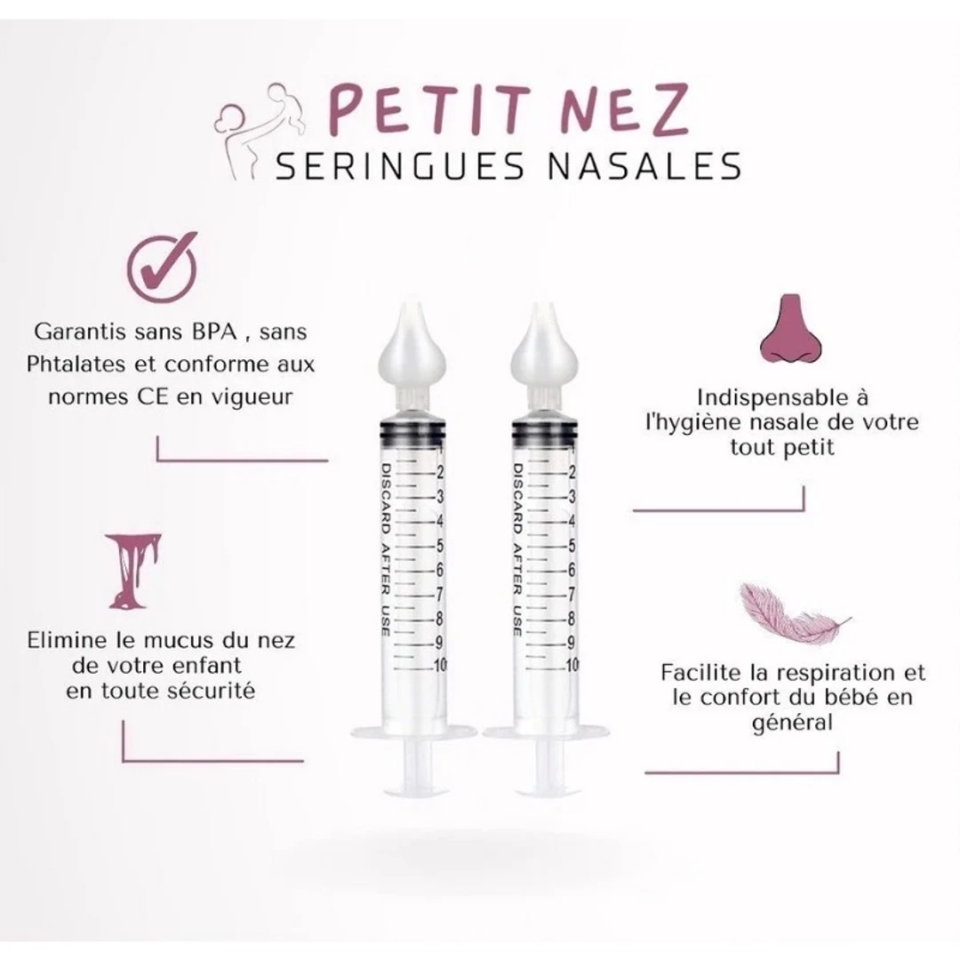 Lot de 2 Seringues Nasales Petit Nez