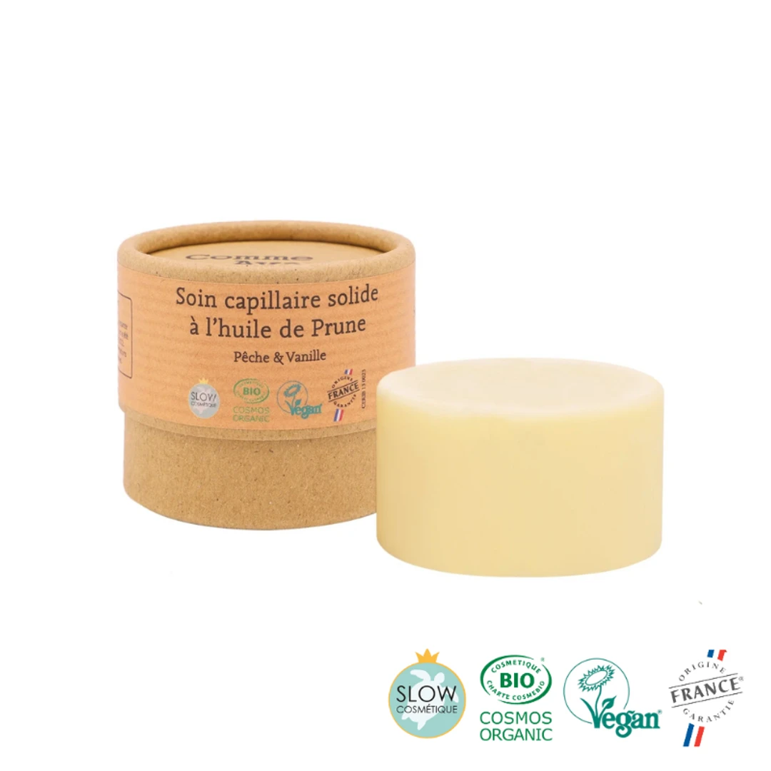 Soin Capillaire Solide Bio à L'Huile de Prune Comme Avant 50G