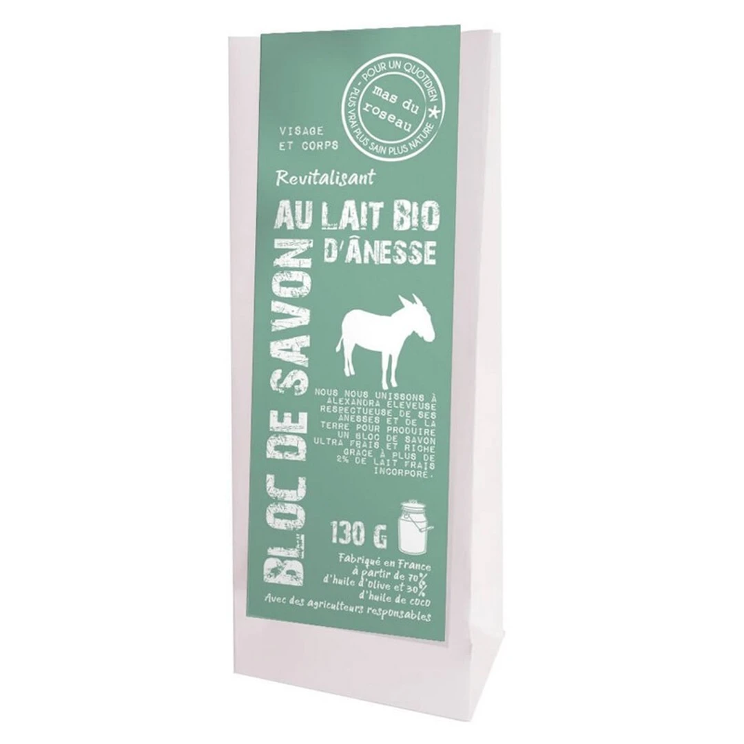 [SLA130] Bloc de Savon Au Lait Bio d'Anesse Mas Du Roseau 130G