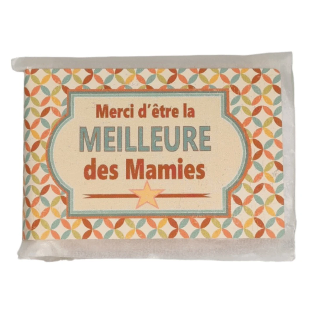 [SMMM50GRS] Savonnette Merci "Meilleure Des Mamies" Mas Du Roseau 50G