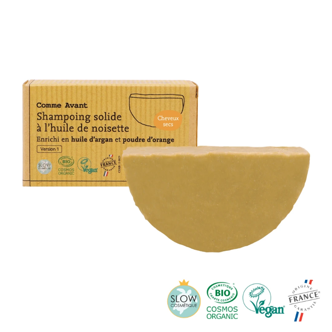[SSHAPOCA] Shampoing Solide Bio Huile d'Argan Et Orange Comme Avant 70G