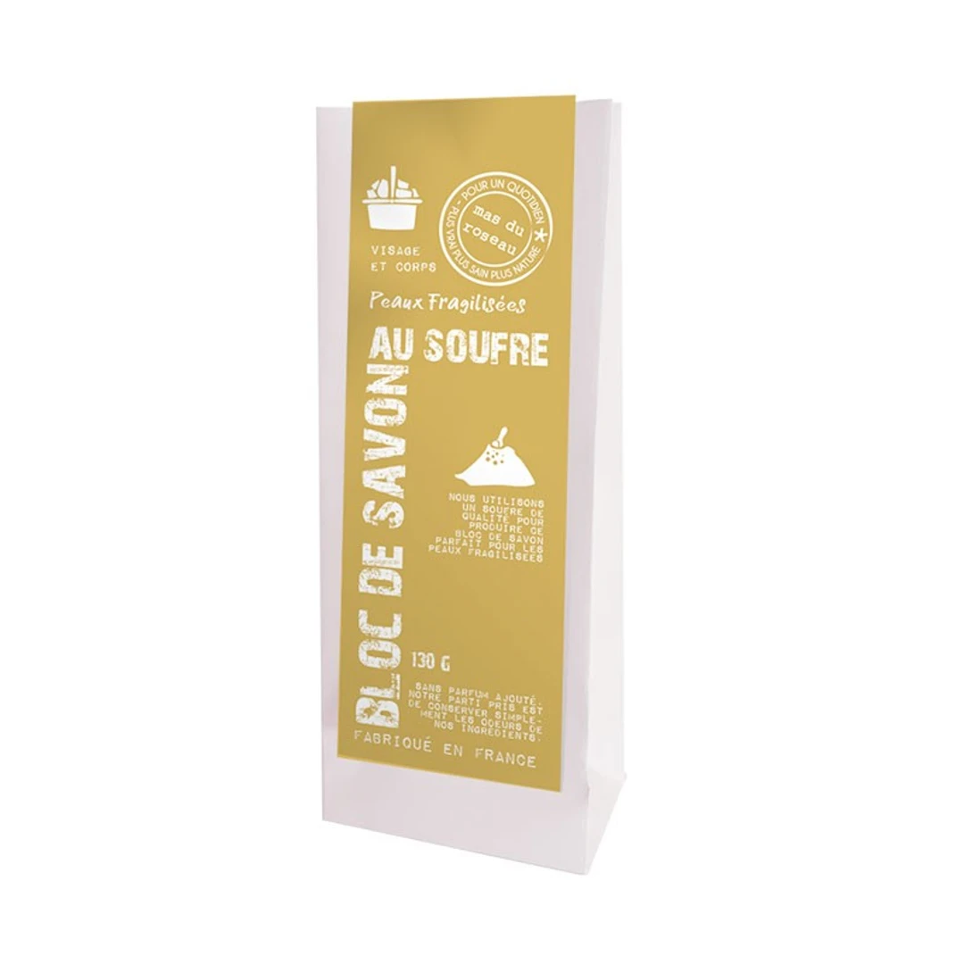 [SSOUFFRE130] Bloc de Savon Au Soufre Mas Du Roseau 130G