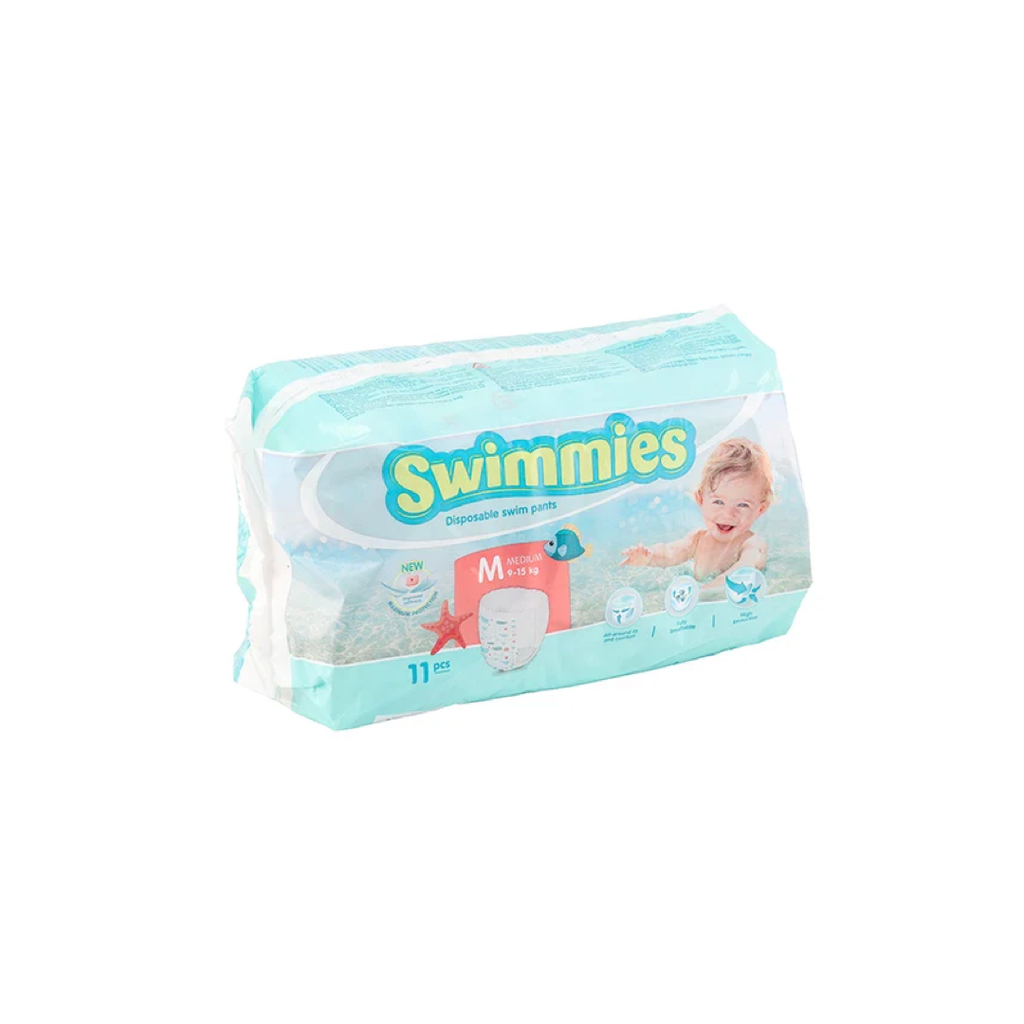 Couche Bébé Piscine Swimmies Médium 9/15Kg Sachet de 11